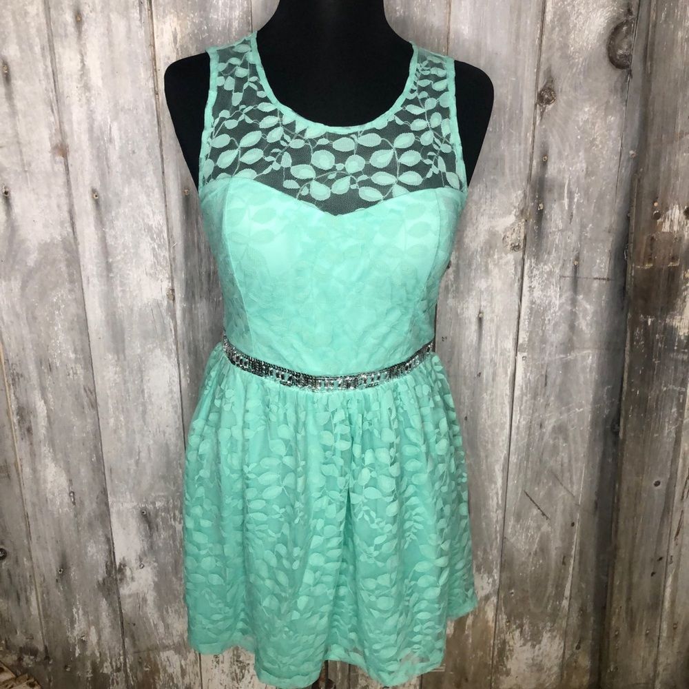 Candie's Light Blue Lace Dress